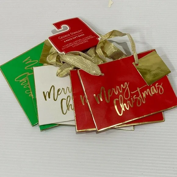 Lot of 28 Christmas Holiday Gift Bags and Bows - All New and High Quality - Picture 3 of 9